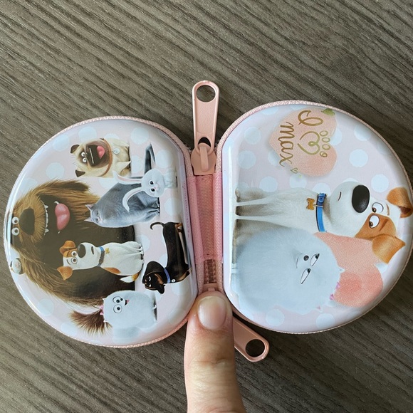 Universal studios ‘secret life of pets’ metal coin double zippered mini - Picture 5 of 8